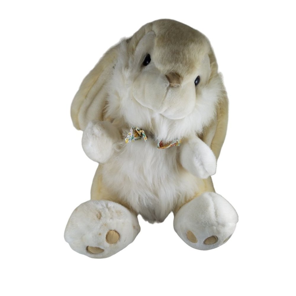 Vintage Ensemble Bunny Rabbit 1992 Easter Plush Stuffed Soft 20" Tall Polyester